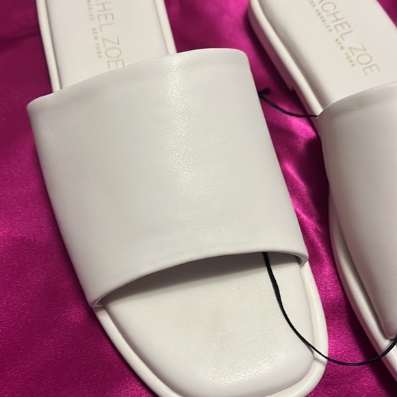 Rachel Zoe brand white, super soft and comfy slides - Picture 3 of 8